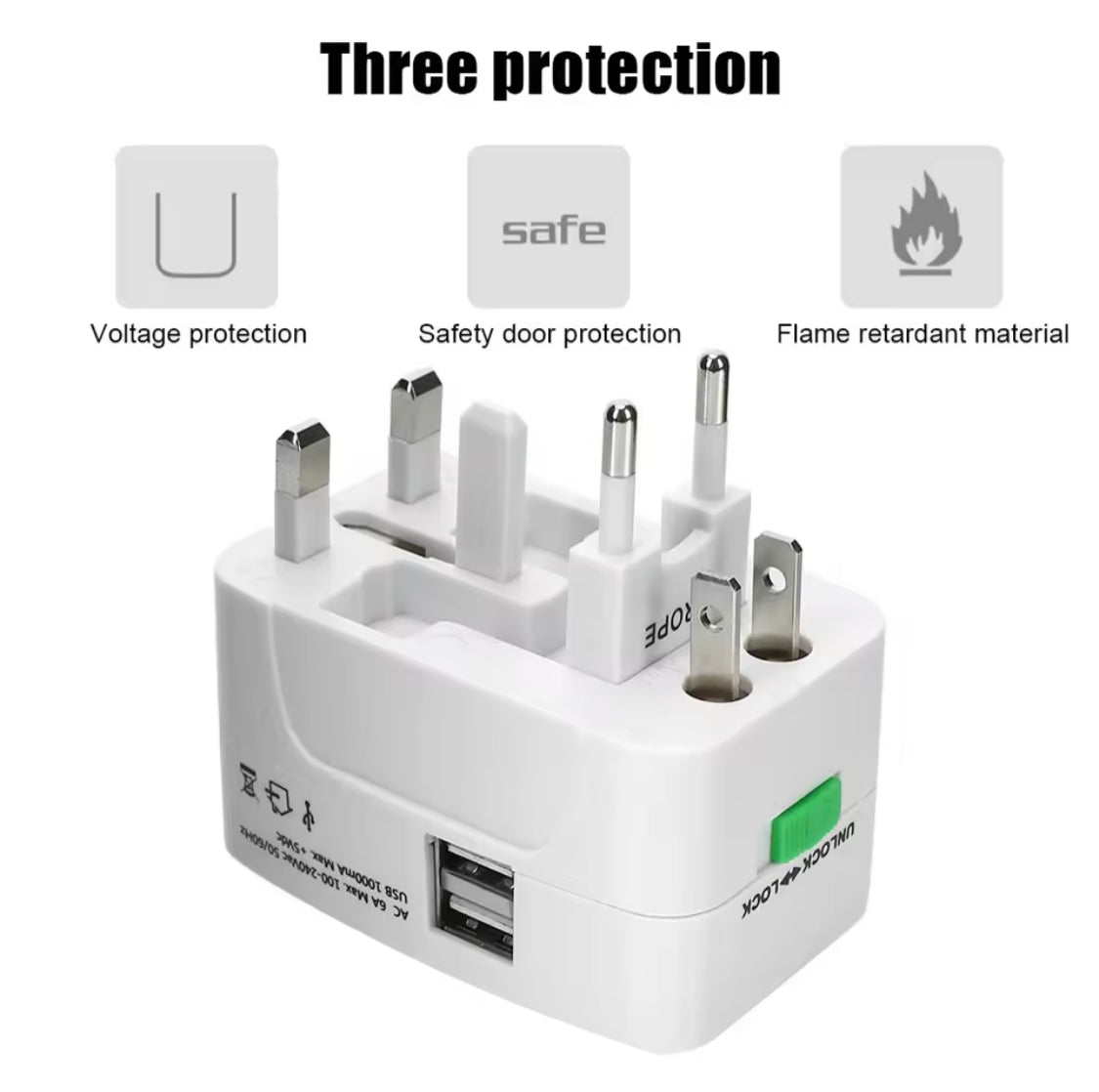 Multifunctional Electric Adapter, All In One Travel Adapter, World Travel Power Adapter Multifunctional Electric Adapter, All In One Travel Adapter, World Travel Power Adapter